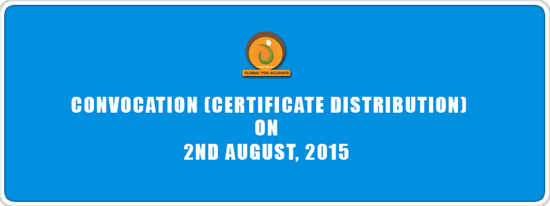 Convocation (Certificate Distribution), 2nd August, 2015